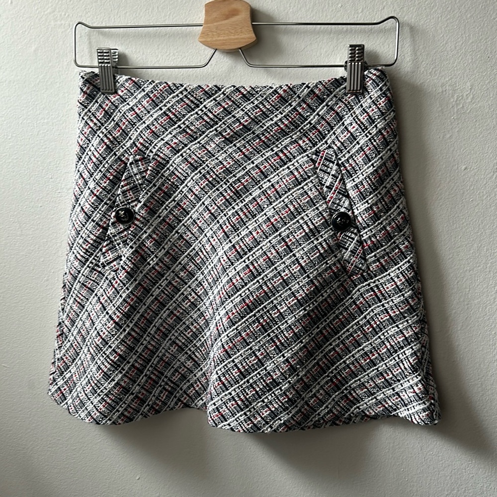 Zara sailor mini skirt in Americana colors